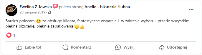 Anelle - opinia o sklepie i biżuterii ślubnej